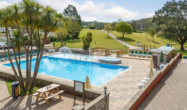 swimming pool at Whitehill Country Park at Paignon, Devon