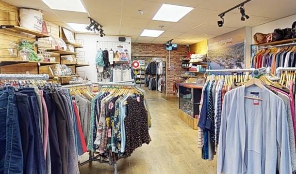 Inside the Devon Air Ambulance Shop, Victoria Street, Paignton