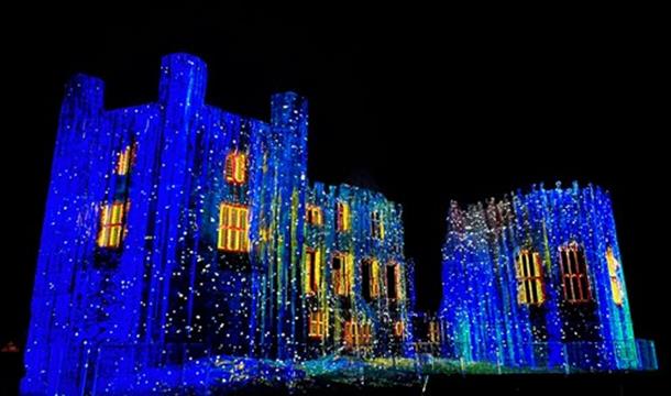 Exterior of Torre Abbey, Alive with Light