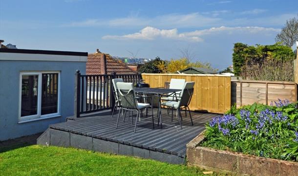 Appledore in Brixham, outside decked area