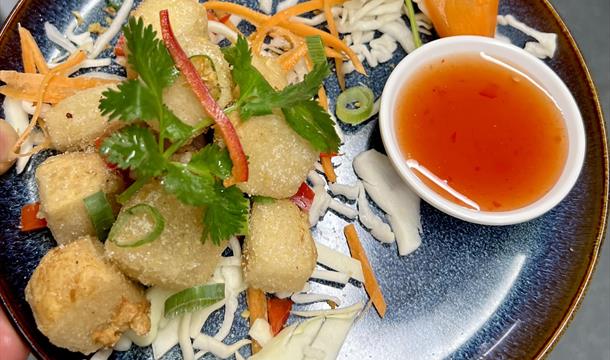 Meal served at At Thai, Brixham, Devon