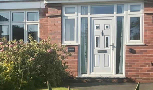 Front door of Beach Walk, Cliff Park Road, Paignton