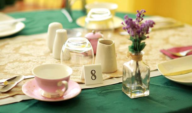 Breakfast table, Beaches B&B, Manor Road, Paignton, Devon