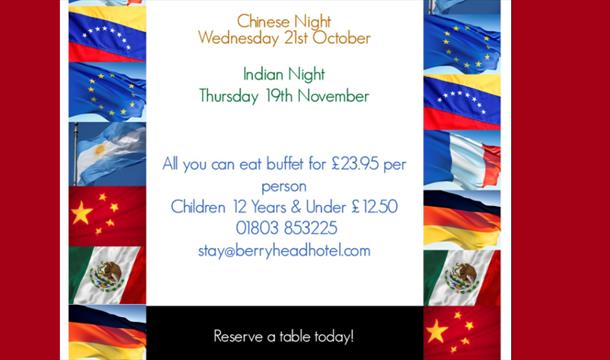 Theme Nights, Berry Head Hotel