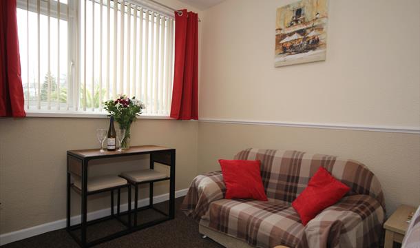 Lounge area at Big Tree Holiday Flats, Paignton, Devon