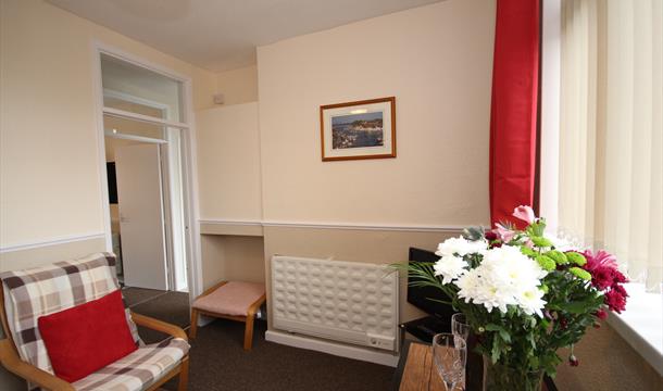 Lounge area at Big Tree Holiday Flats, Paignton, Devon