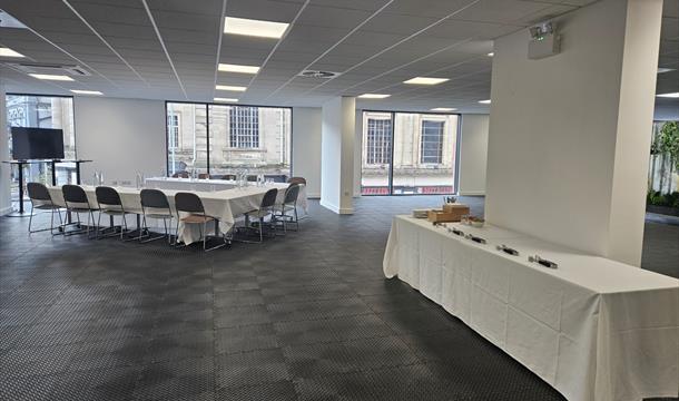 Our meeting space is perfect for hosting large-scale events and offers A/V equipment and a flexible layout. Contact us at events@hbyhtorquay.co.uk