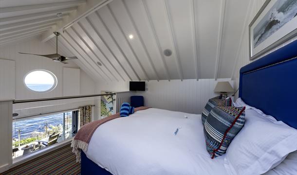 Double bedroom at Cary Arms & Spa