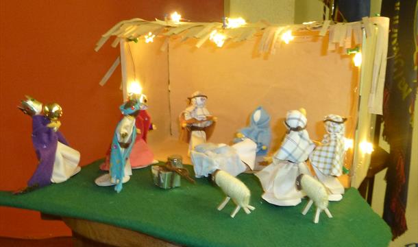 Nativity Scene - Glimpse into the Stable, Central Church, Torquay