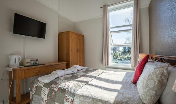 Double bedroom at Hotel Balmoral, Torquay, Devon