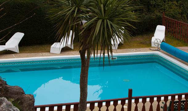 Swimming pool at The Elmington, Torquay, Devon