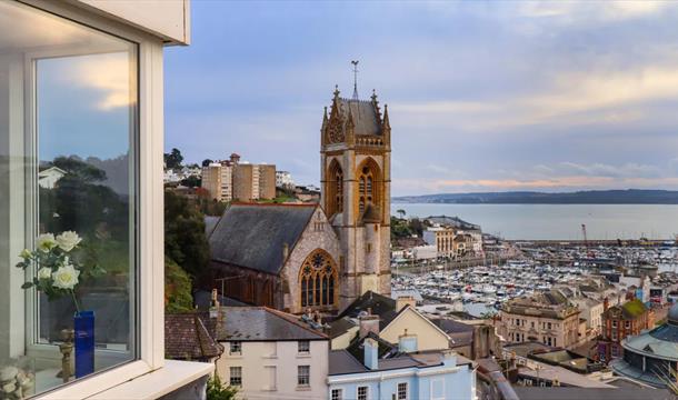 View of Torquay Harbour from The Grottoes, Braddons Hill Road East