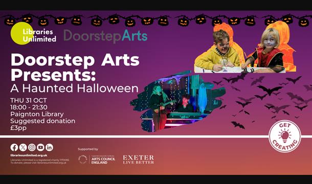 Prepare for a night of spooktacular fun and a few freights as Doorstep Arts presents a Haunted Halloween at Paignton Library.