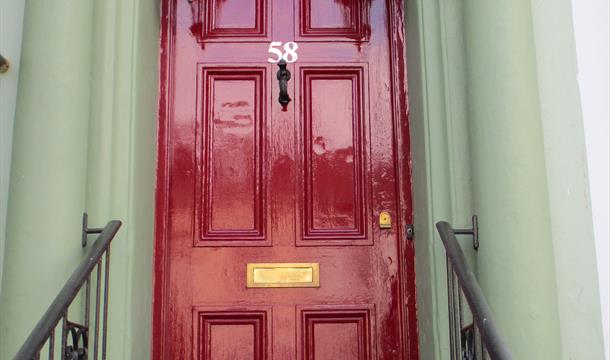 Entrance to Cranborne Guest House, Torquay, Devon
