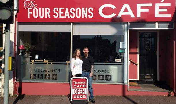 Four Seasons Cafe Frontage Paignton in Devon