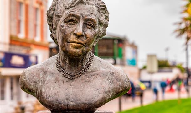 Agatha Christie bust, Torquay