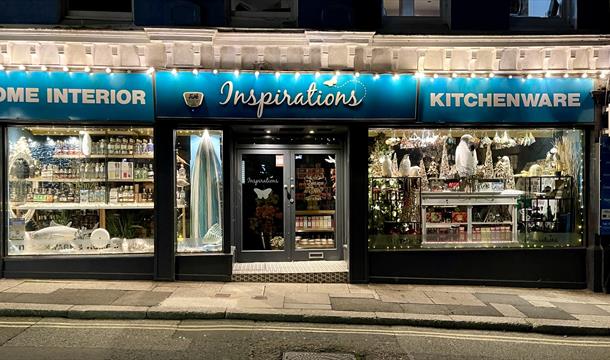 Shop exterior of Inspirations Brixham