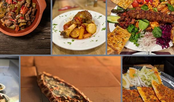 Selection of dishes served at the Istanbul Restaurant in Paignton