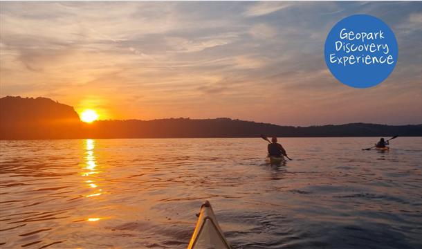 sunset-kayak-tour, geopark-tour, english-riviera,