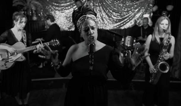 Lady Nade sings Nina Simone: A celebration of Nina Simone’s Legacy, Palace Theatre picture of a singer and backing artists