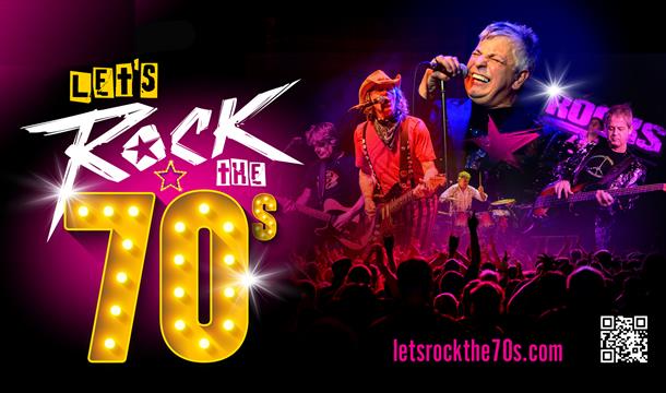 photo image of performers on stage with the logo of the show