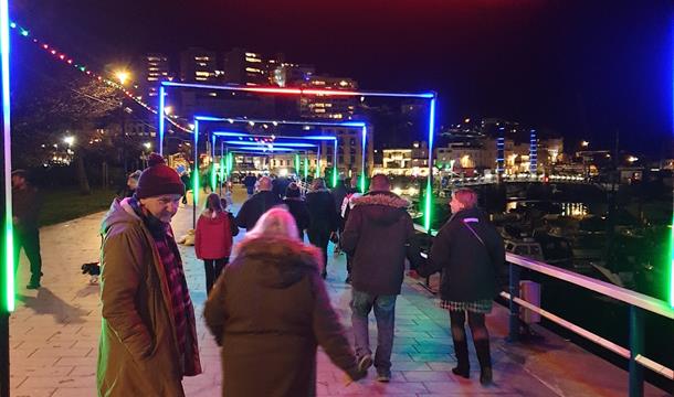 Bay of Lights Illumination Trail, Torquay, Devon