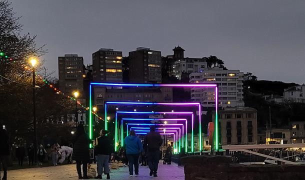 Bay of Lights Illumination Trail, Torquay, Devon