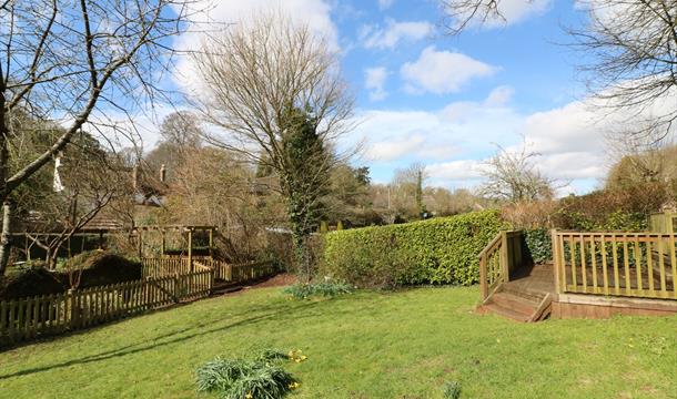 Garden, Meadow Thatch in Cockington, Torquay, Devon