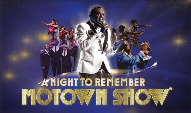 performers on stage and the show logo