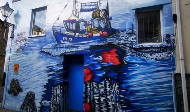 Brixham Murals - Angel Wings on King Street