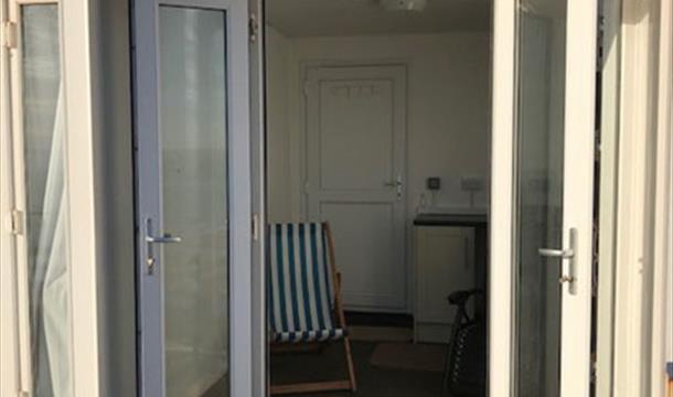 Inside a chalet at Oddicombe Beach
