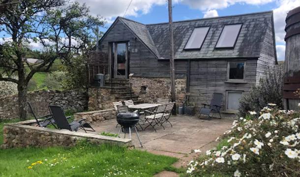 Exterior of Orchard Barn House, near Stoke Gabriel