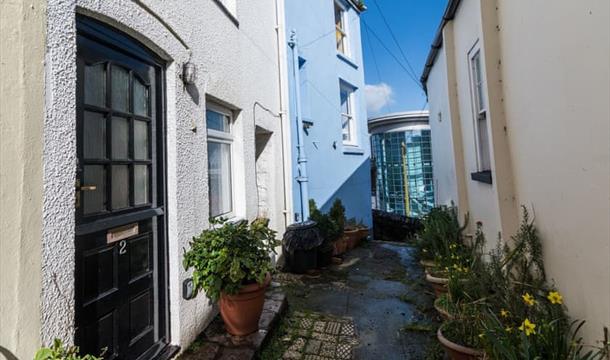 Exterior, Pilgrim's Cottage, 2 Customs Court, Overgang, Brixham, Devon