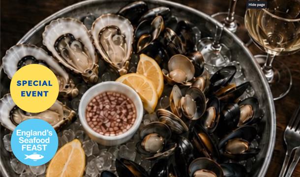 A prepared dish at Portofino restaurant, Wellswood, Torquay. Part of England's Seafood FEAST.