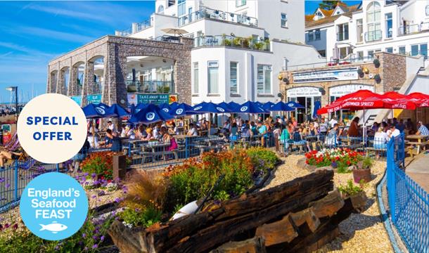 Outdoor seating, BATTERED in BRIXHAM - The Best Fish and Chips and a Pint for Lunch, Part of England's Seafood FEAST, The Prince William, Brixham, Dev