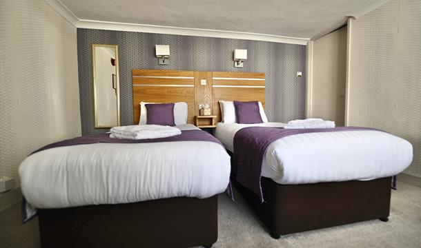 Sea View Twin Room at the Quayside Hotel, Brixham, Devon