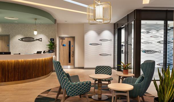 Reception Desk at The Hampton by Hilton, Torquay, Devon