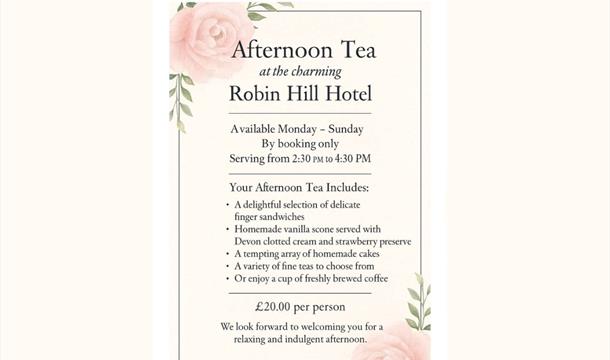 Afternoon Tea, Robin Hill Hotel, Braddons Hill Road, Torquay