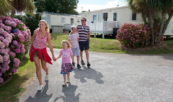 Having a walk at South Bay Holiday Park in Brixham