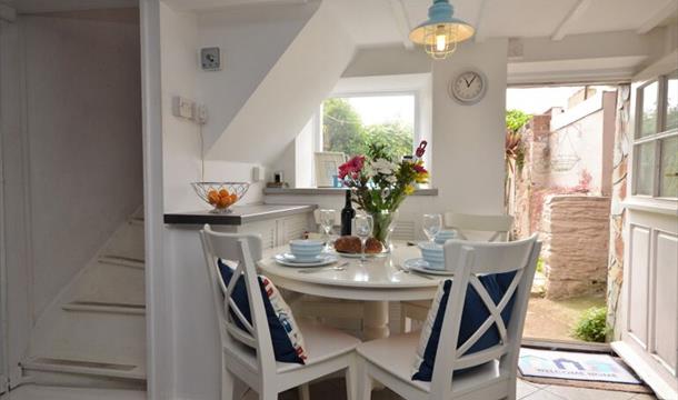 Dining area, Seagulls Rest, 5 Higher Street, Brixham, Devon