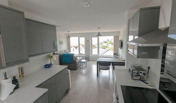 Open plan Kitchen, Lounge, Diner, Seagulls View, 16 Harbour View Close, Brixham, Devon