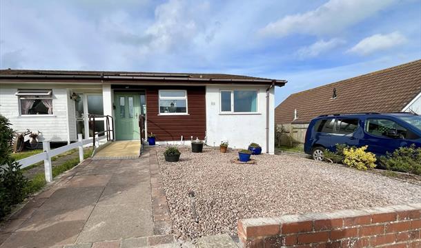 Exterior of Seahorses, accessible bungalow, brixham