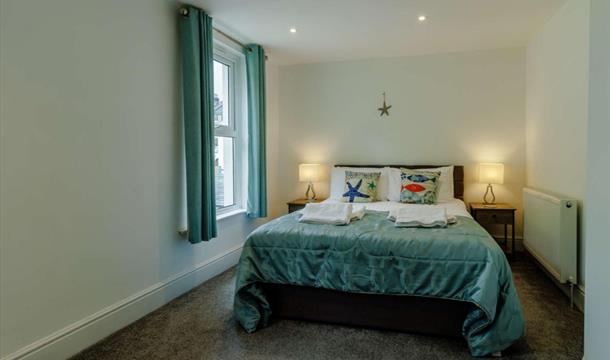 Double Bedroom, Shore Shack, 17 Greenswood Road, Brixham, Devon
