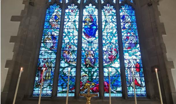 Stained glass window, St Mary the Virgin, St Marychurch