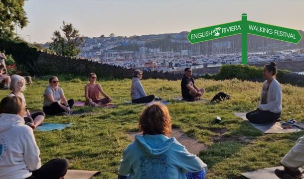 Sunset Solstice Yoga Connection, part of the English Riviera Walking Festival