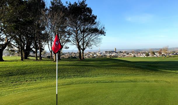 TGC 8th green, Torquay, Devon