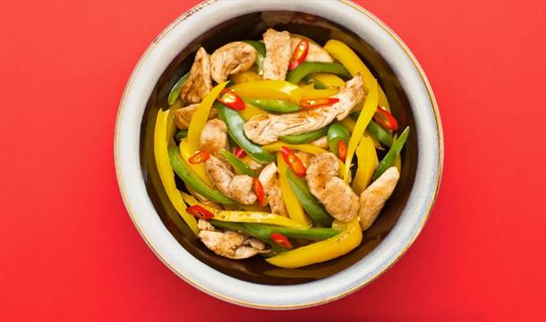 Meal served at Tang Tang, Torwood Street, Torquay