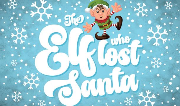 The Elf Who Lost Santa The Grand Hotel picture of an elf and snowflakes