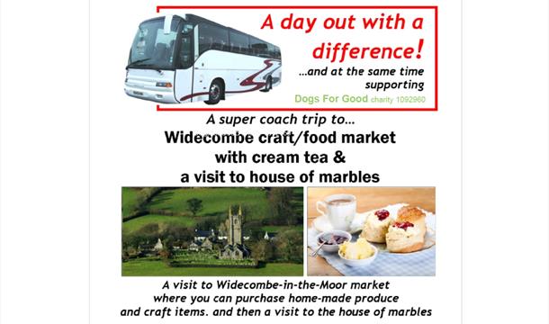 Coach Trip Widecombe Craft/Food Market and The House of Marbles