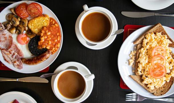 Breakfast at Wayfarer Guest House, Torquay, Devon